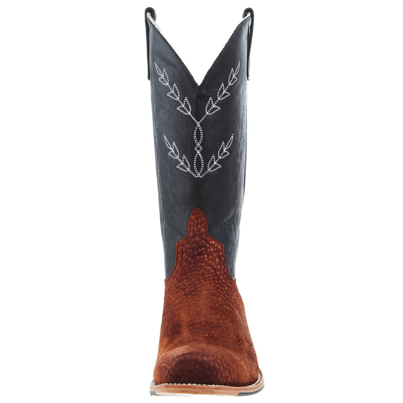 Horse Power Top Hand Men`s Rust Carpincho 13in Black Texas Top