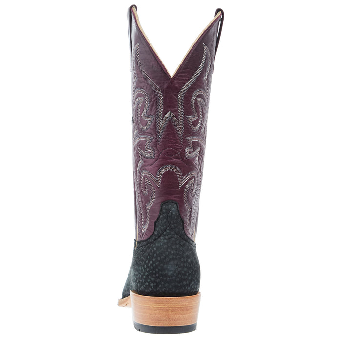 Horse Power Top Hand Men`s Grey Carpincho 13in Wine Texas Top