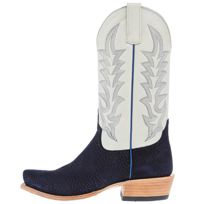 Horse Power Top Hand Men`s Navy Carpincho 13in Mercedes Cream Top