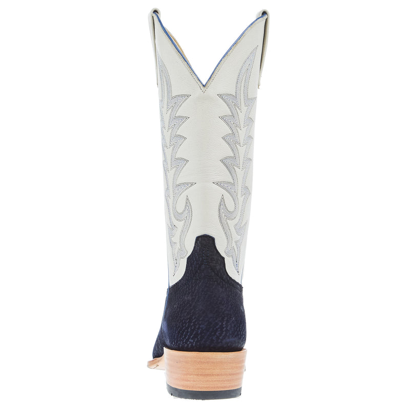 Horse Power Top Hand Men`s Navy Carpincho 13in Mercedes Cream Top