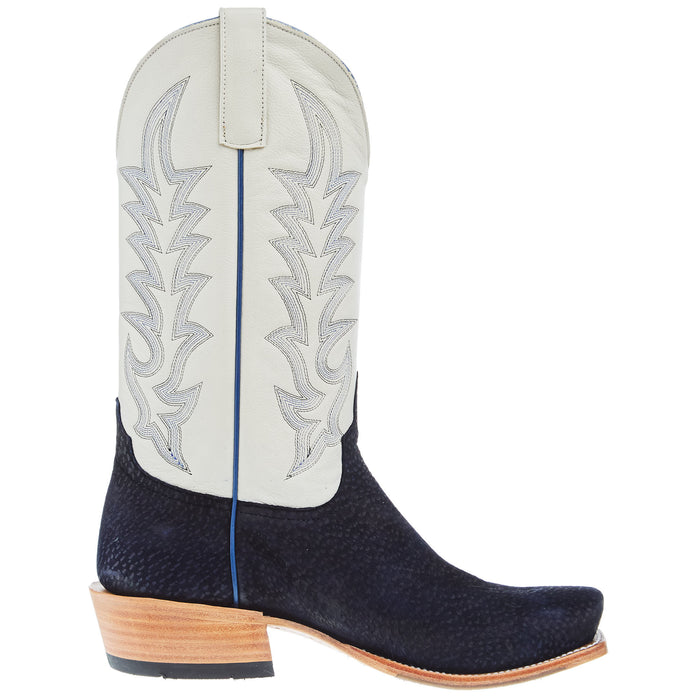 Horse Power Top Hand Men`s Navy Carpincho 13in Mercedes Cream Top