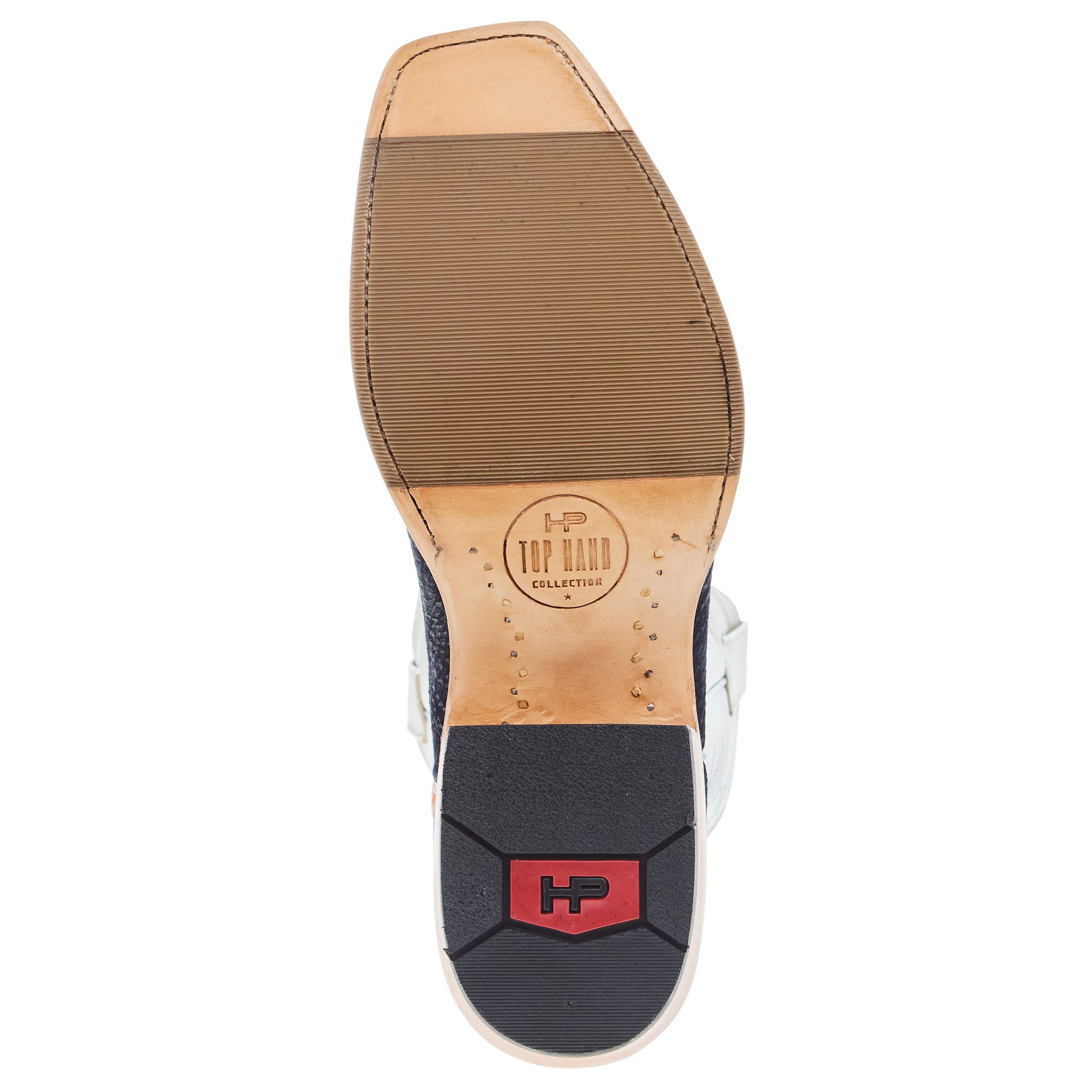 さと75 様 thoroughbred navy Horse Power Top Hand Men`s Navy Carpincho 13in Mercedes Cream Top