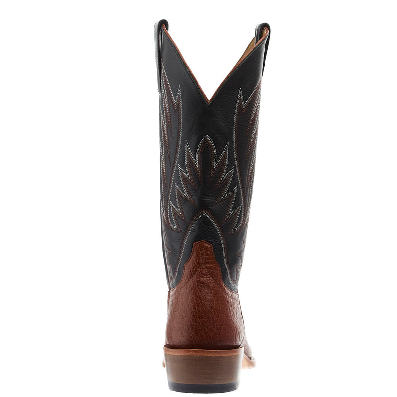 Horse Power Boots Men's Honey Bullfight Shoulder Vamp 13in Black Full Grain Top
