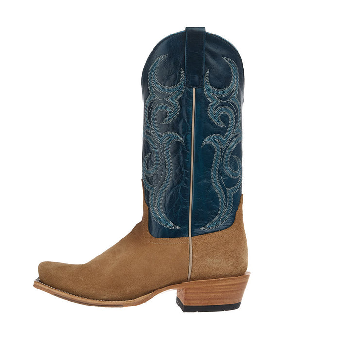 Horse Power Top Hand Men's Tan Crazy Roughout Vamp 13in Azure New Orleans Top