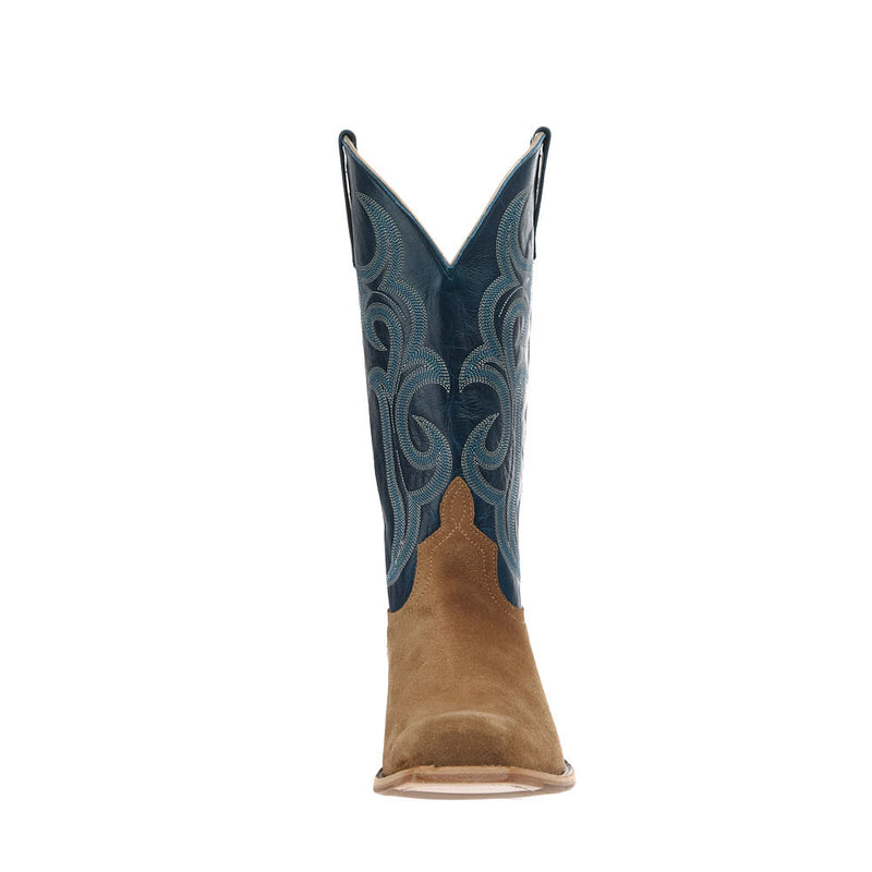 Horse Power Top Hand Men's Tan Crazy Roughout Vamp 13in Azure New Orleans Top