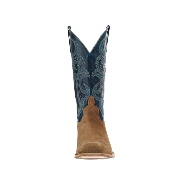 Horse Power Top Hand Men's Tan Crazy Roughout Vamp 13in Azure New Orleans Top
