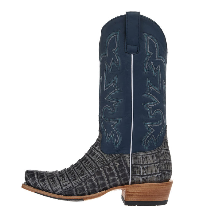 Horse Power Top Hand Men's Black Grey Sundance Caiman Tail Vamp 13in Atlantic Pandora Top
