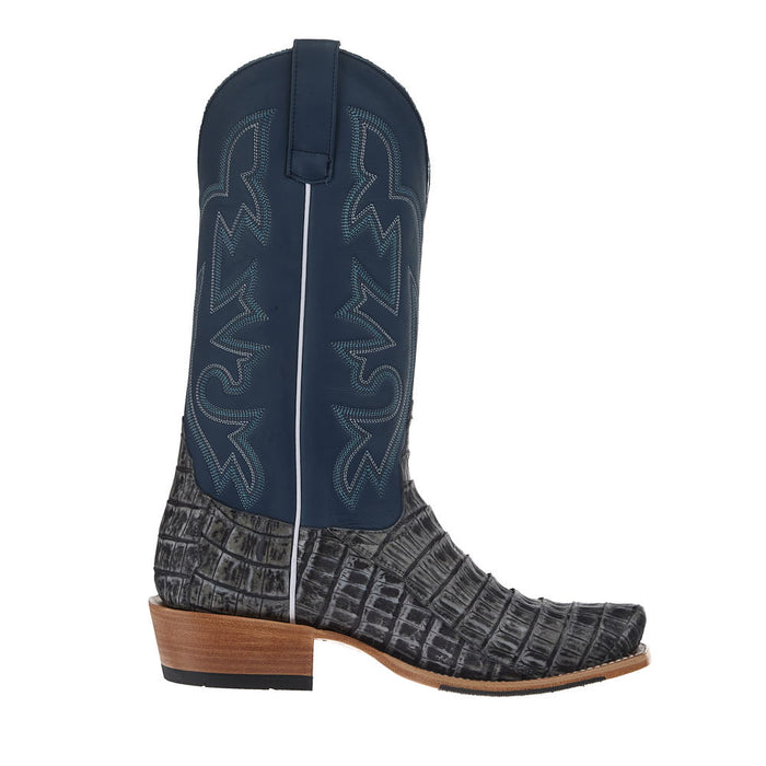 Horse Power Top Hand Men's Black Grey Sundance Caiman Tail Vamp 13in Atlantic Pandora Top