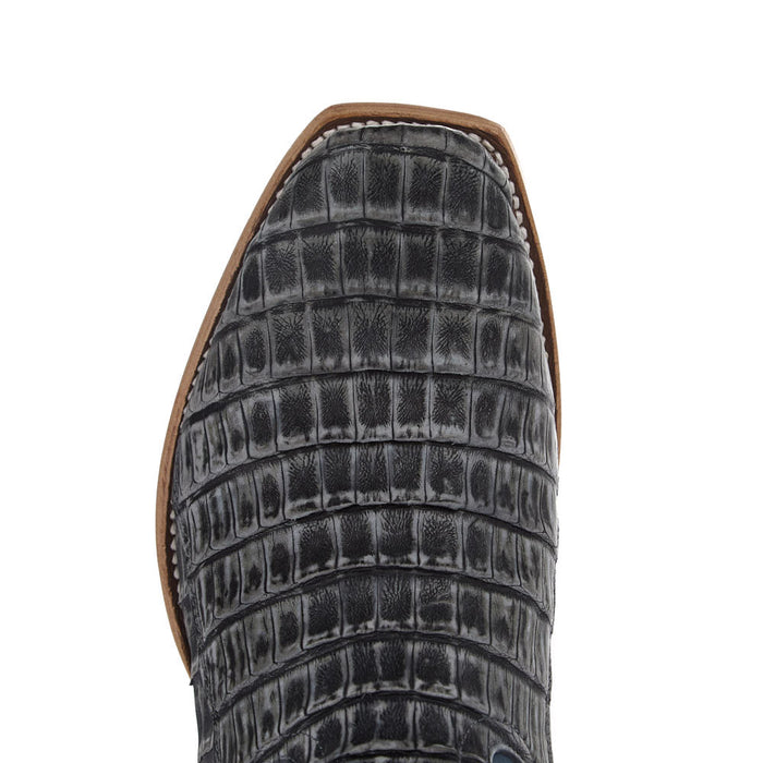 Horse Power Top Hand Men's Black Grey Sundance Caiman Tail Vamp 13in Atlantic Pandora Top