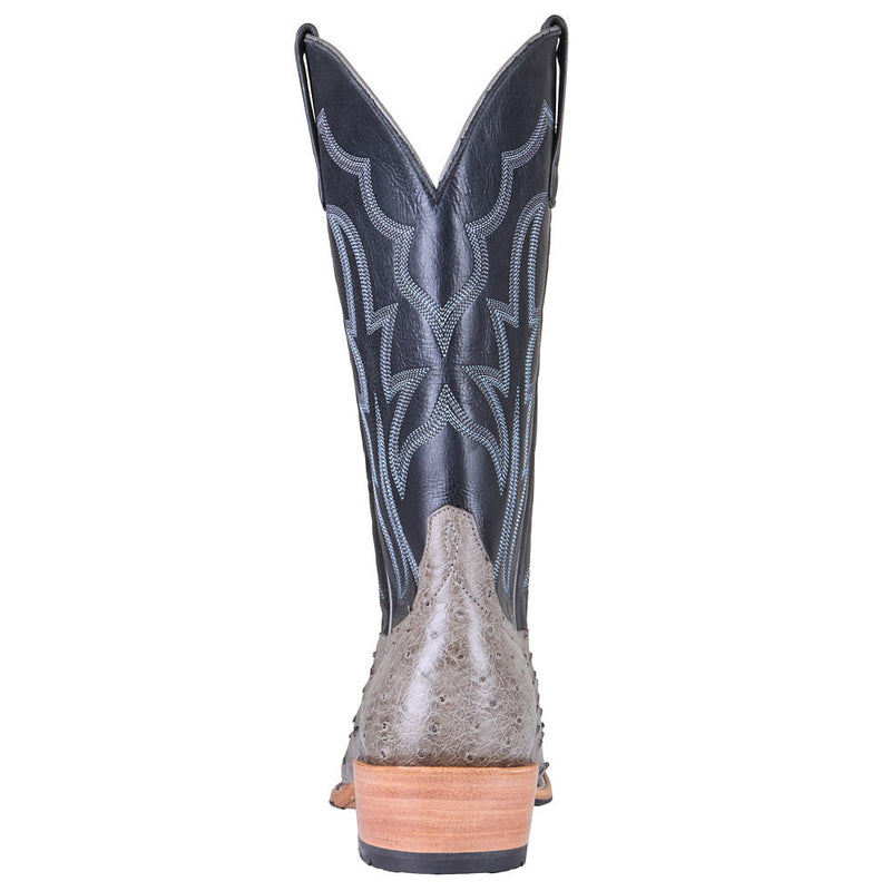 Horse Power Top Hand Men's Serpentine Bruciato Full Quill Ostrich Vamp 13in Black Avatar Top