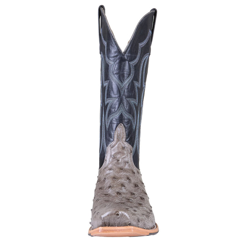 Horse Power Top Hand Men's Serpentine Bruciato Full Quill Ostrich Vamp 13in Black Avatar Top