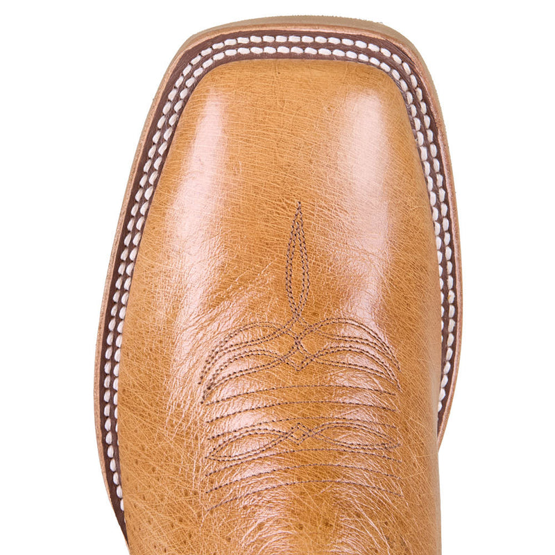 Horse Power Top Hand Men's Antique Saddle Smooth Ostrich Vamp 13in Emerald Explosion Top