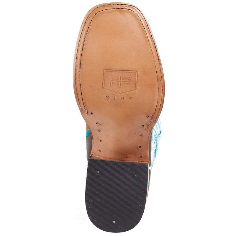 Horsepower Boots Kid's Insane In The Membrane Patchwork Cowboy Boots