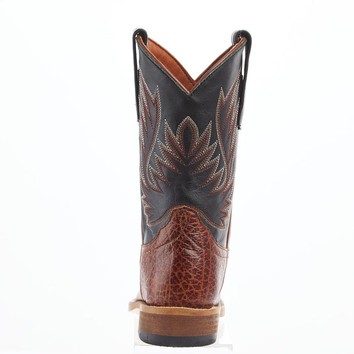 Horse Power Boots Kid`s Honey Bullfight Shoulder and Black Full Grain Cutter Toe Boot