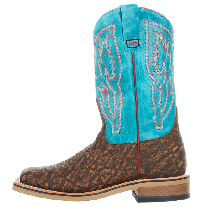 Horse Power Boots Men's Cognac Eleprint 12 In Top Soft Toe Work Boot