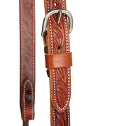 Martin Saddlery Ranahan Split Ear Chestnut Floral Headstall
