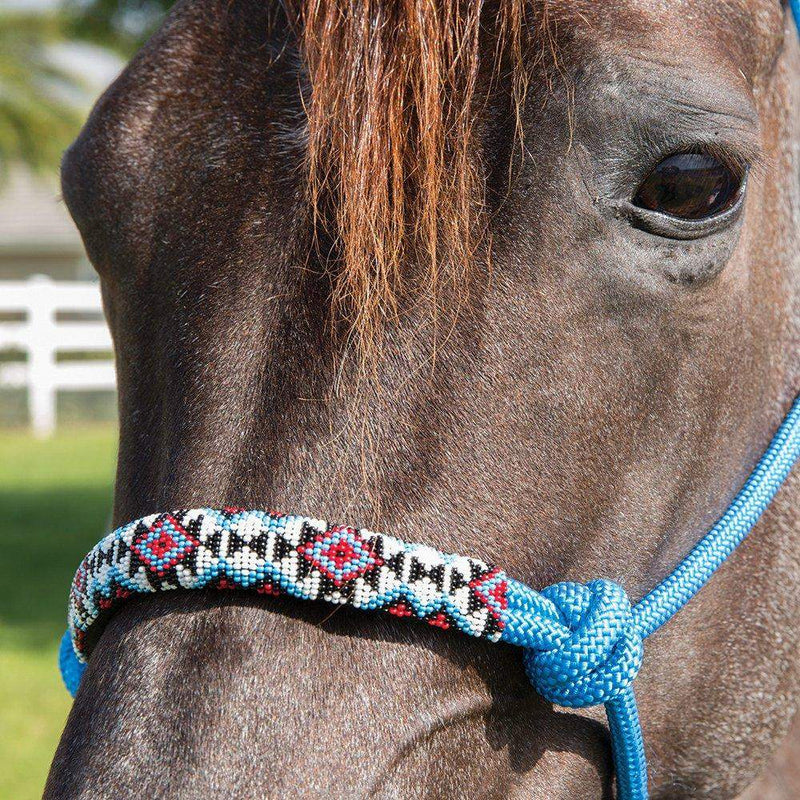 Professionals Choice Beaded Rope Halter/10ft Lead