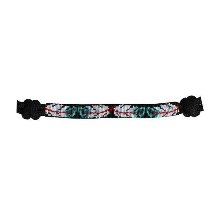 Professionals Choice Black and Feather Beaded Rope Halter
