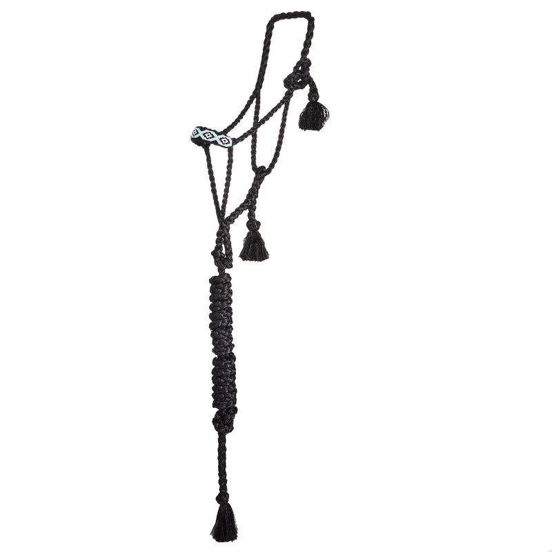 Professionals Choice Cowboy Braided Black Halter and Lead