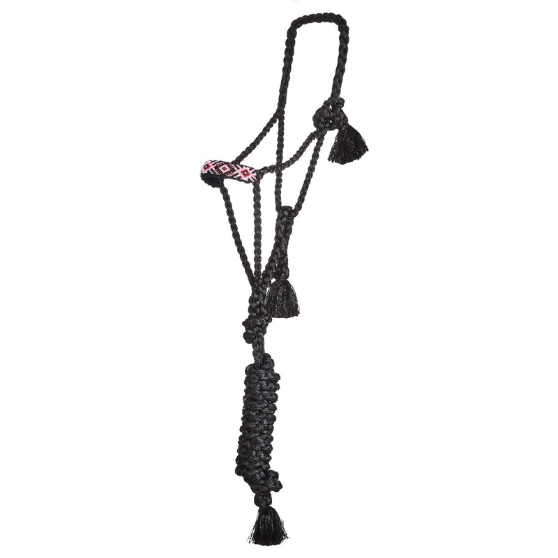 Professionals Choice Cowboy Braided Black Halter and Lead