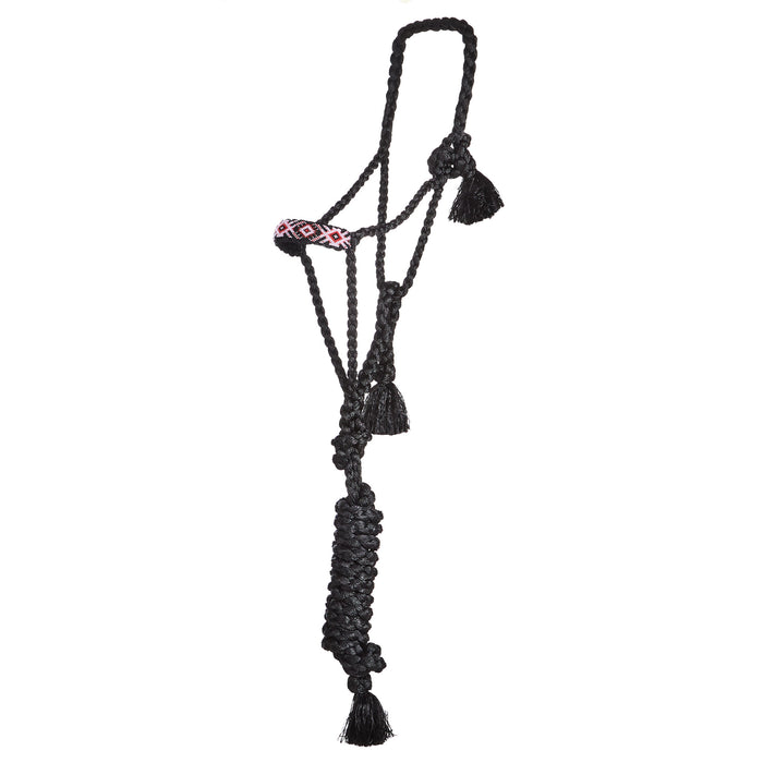 Professionals Choice Professional's Cowboy Braided Black Halter and Lead