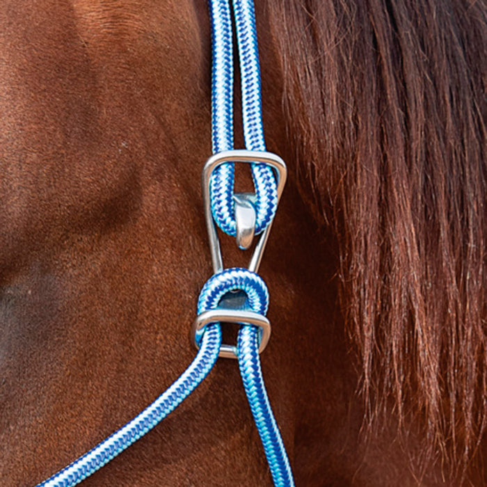 Professional's Choice Easy on Pony Rope Halter with Attached Lead Rope