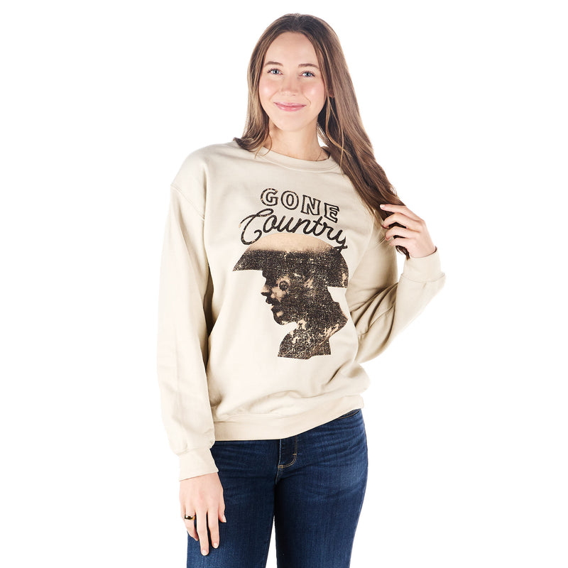 Hank And Scoot Women's Post Malone Gone Country Sweatshirt