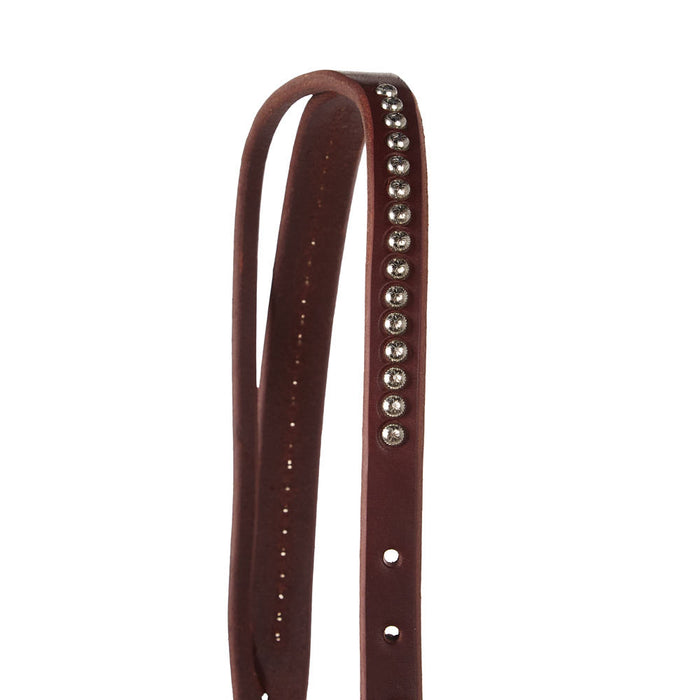 Cowperson Tack Slit Ear Headstall with Fancy Dots