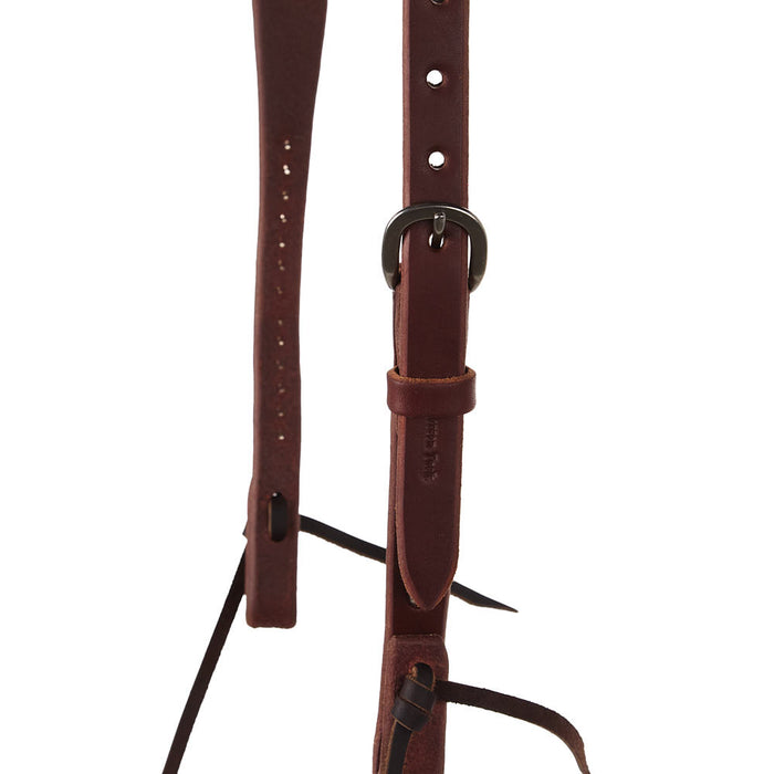 Cowperson Tack Slit Ear Headstall with Fancy Dots
