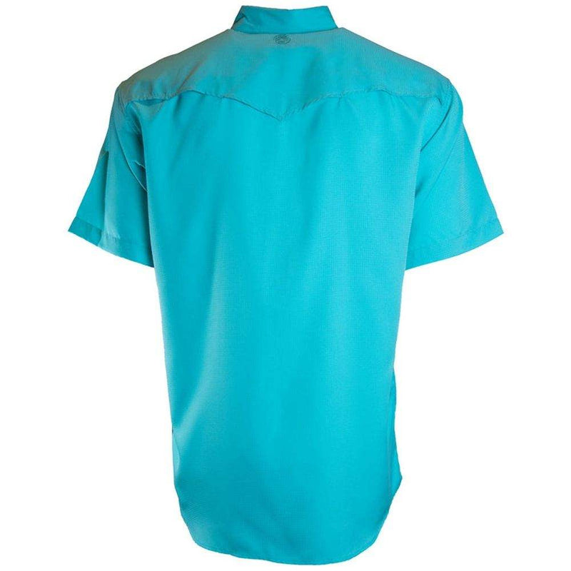 Hooey Men's Sol Blue Short Sleeve Pearl Snap Shirt