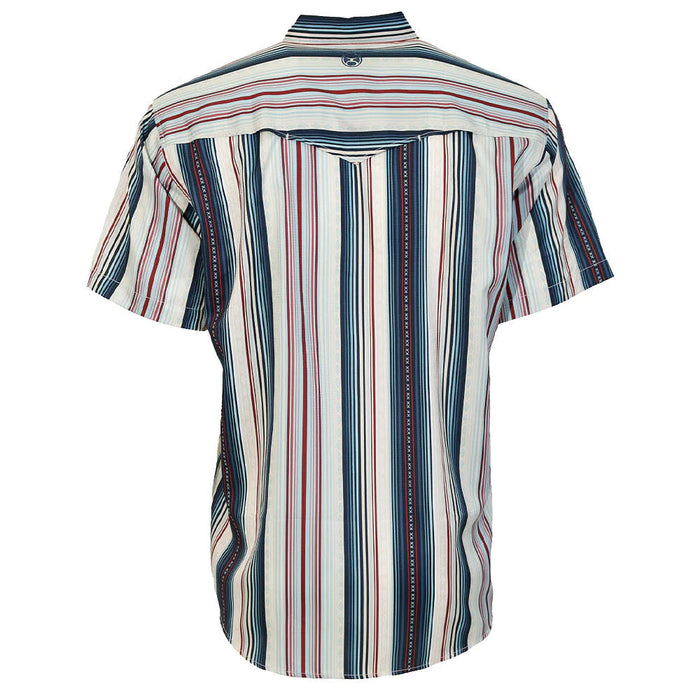 Hooey Men's Navy Stripe Sol Shirt Sleeve Shirt