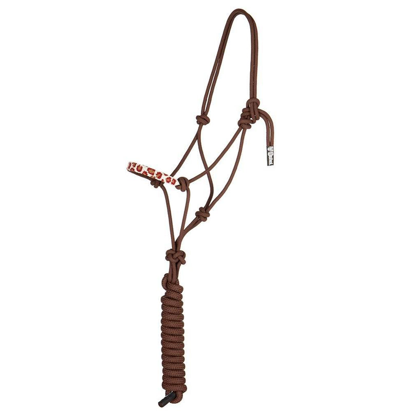 Cashel Company Brown Cheetah Beaded Nose Rope Halter/Lead