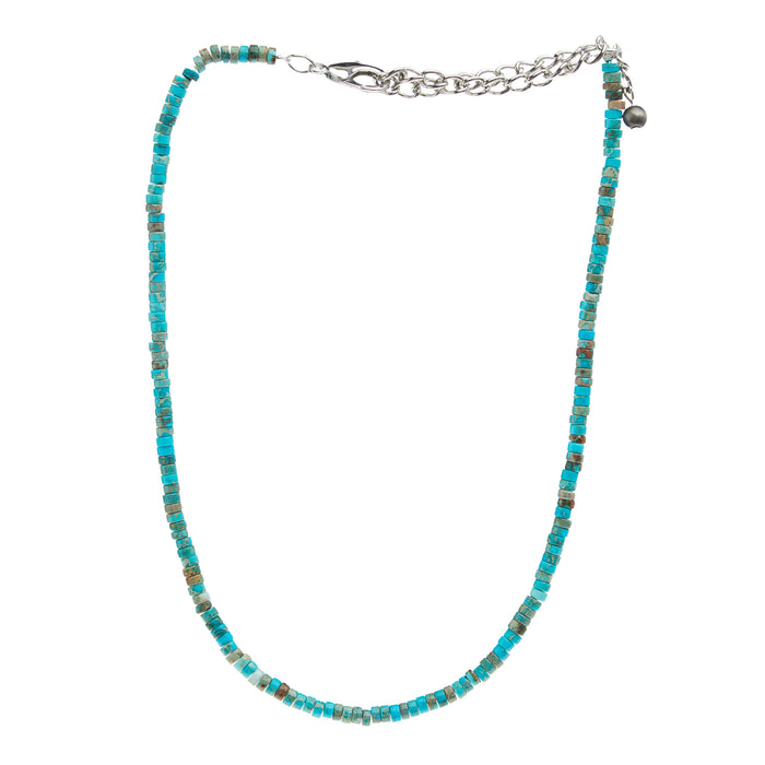 Wild Junkie Handmade Turquoise Rondelle Choker