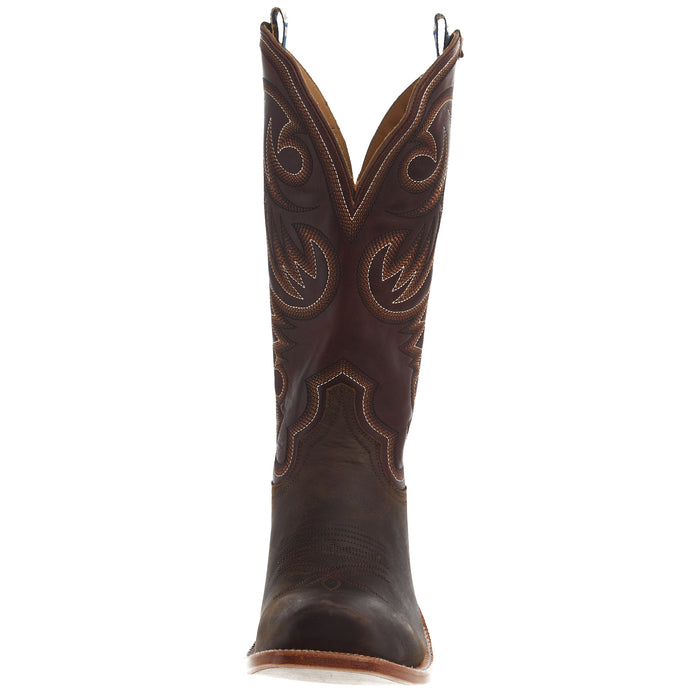 Hyer Boots Mens Hays Bay Apache 13 In Red/Brown Vintage Goat Top Cowboy Boot