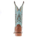 Hyer Boots Womens Harper Brandy FQ Waxy Ostrich 13 In Burnished Cowhide Top Cowgirl Boots