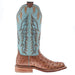 Hyer Boots Womens Harper Brandy FQ Waxy Ostrich 13 In Burnished Cowhide Top Cowgirl Boots