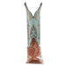 Hyer Boots Womens Harper Brandy FQ Waxy Ostrich 13 In Burnished Cowhide Top Cowgirl Boots