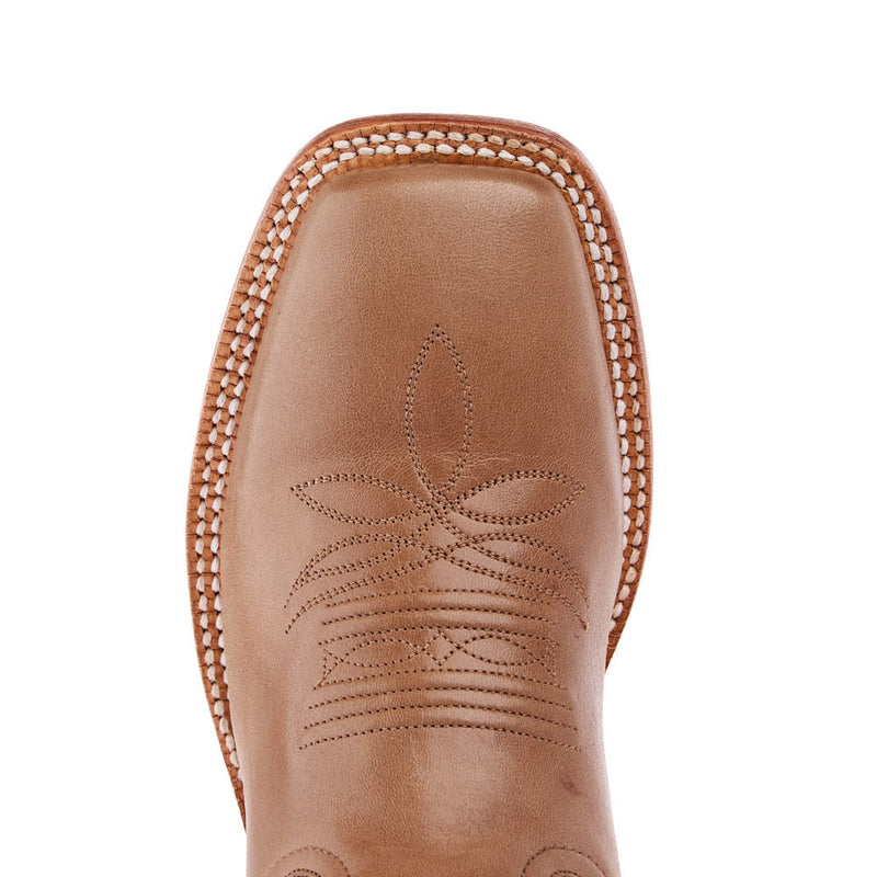 Hyer Boots Women`s Honey Tan Goat 11In Blue Soft Cowhide Top Boot
