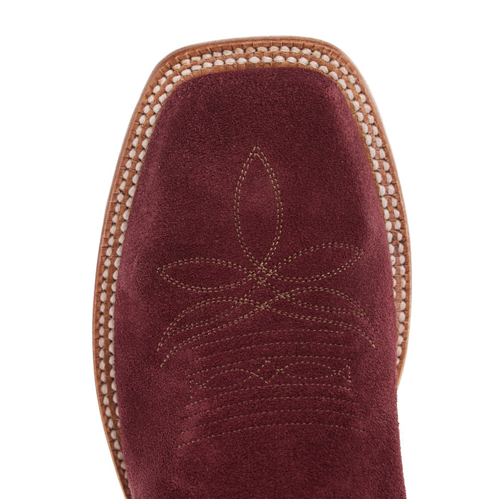 Hyer Boots Women's Augusta Burgundy Roughout 13In Burgundy Top Boot