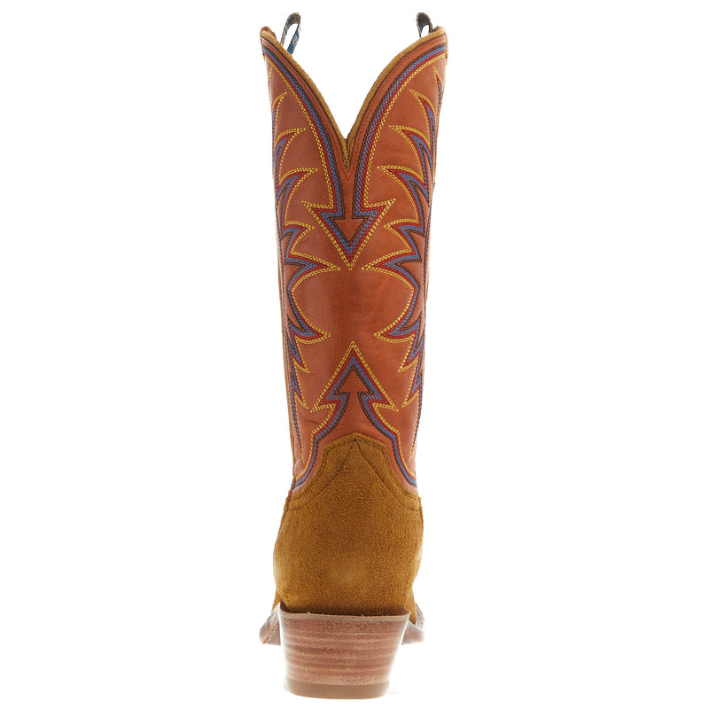 Hyer Boots Womens Rose Hill Bronze Roughout 13 In Tangerine Vintage Goat Top Cowgirl B