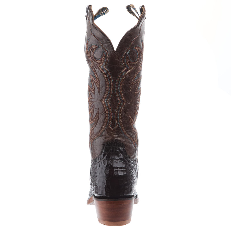 Hyer Boots Women`s Colby Coffee Belly Matte Caiman Cutter Toe 13In Cowgirl Boot