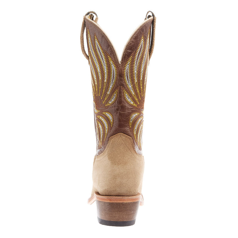 Hyer Boots Women`s Sand Suede 11In Brown Dusty Cowhide Top Boot
