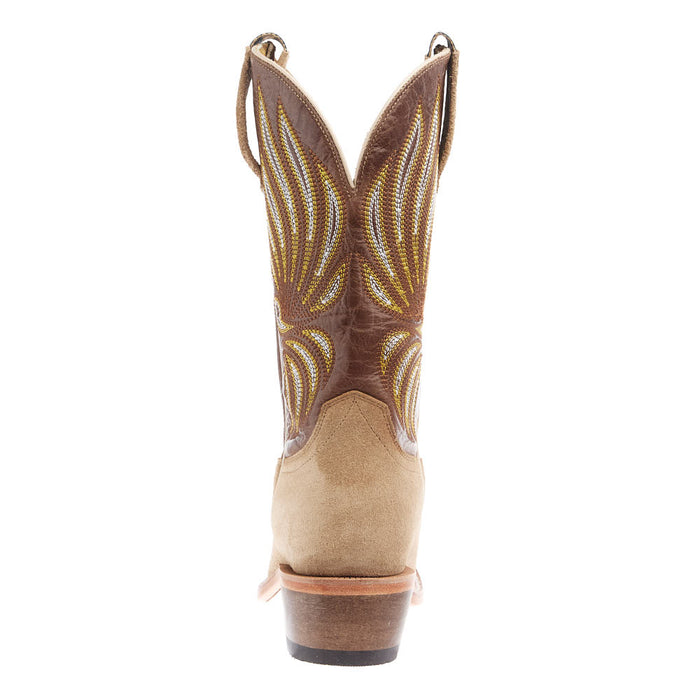 Hyer Boots Women`s Sand Suede 11In Brown Dusty Cowhide Top Boot