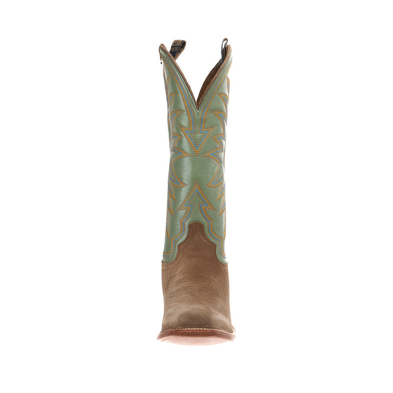 Hyer Boots Women's Rose Hill Sand Roughout Vamp 13in Iced Mint Cowhide Boot