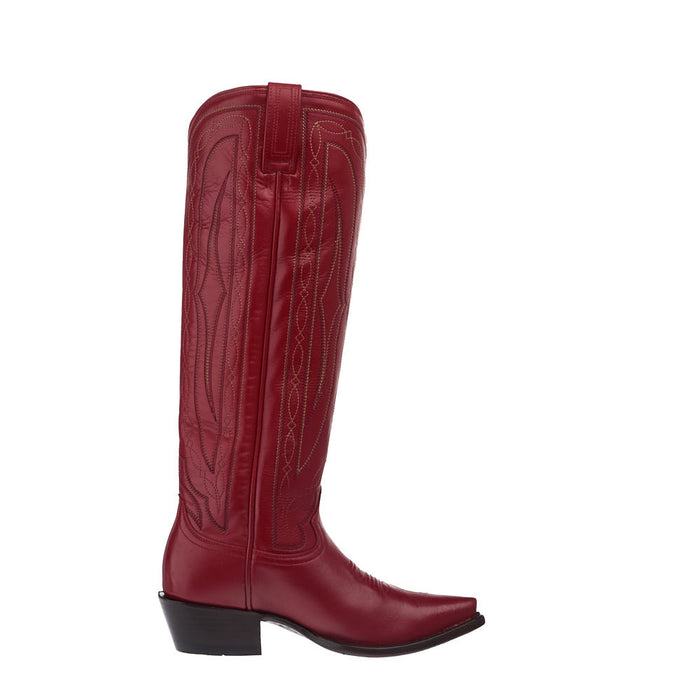 Hyer Boots Women's Marilyn Monroe Wildcat Tall Siren Red Vamp 17in Matching Top Boot