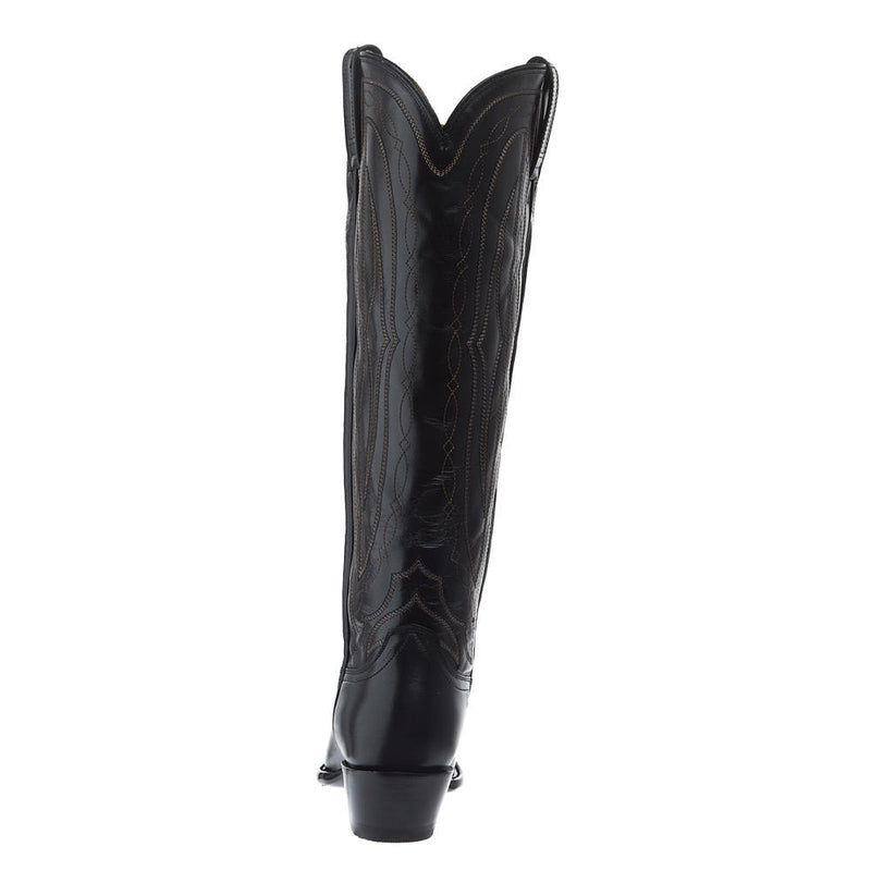 Hyer Boots Women's Marilyn Monroe Wildcat Tall Black Moonlight Vamp 17in Matching Top Boot