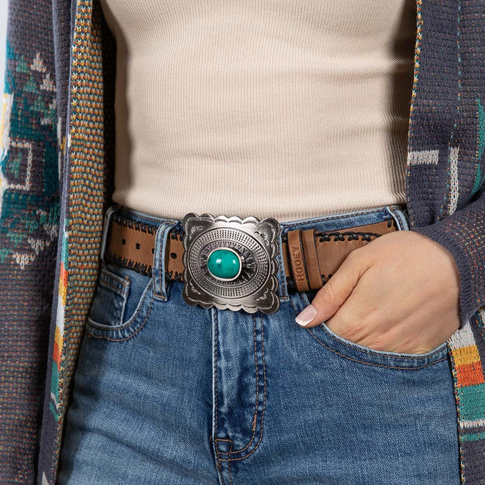 Hooey Turquoise Buckle Belt