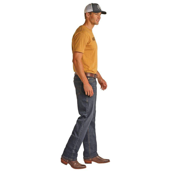 Rock N Roll Cowboy X Hooey Double Barrel Stackable Bootcut Jeans