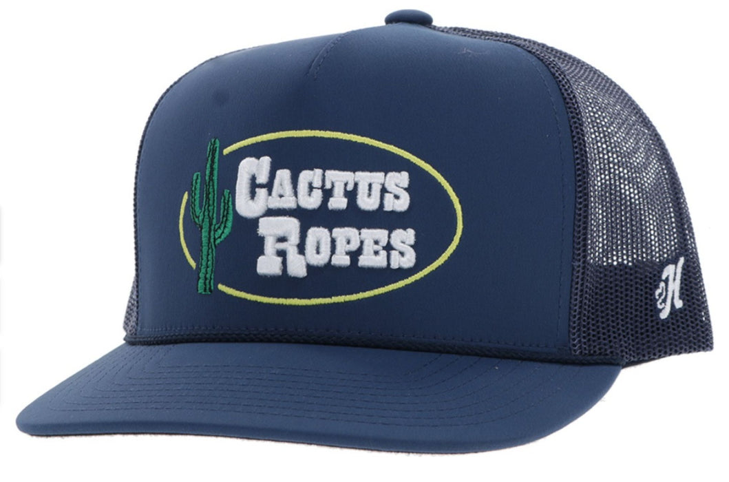 Hooey Cactus Ropes Navy & White Trucker Cap