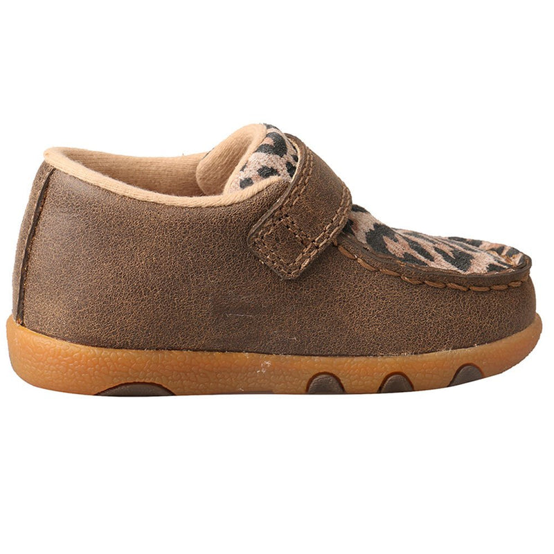 Twisted X Infant Driving Mocs-Bomber/Leopard